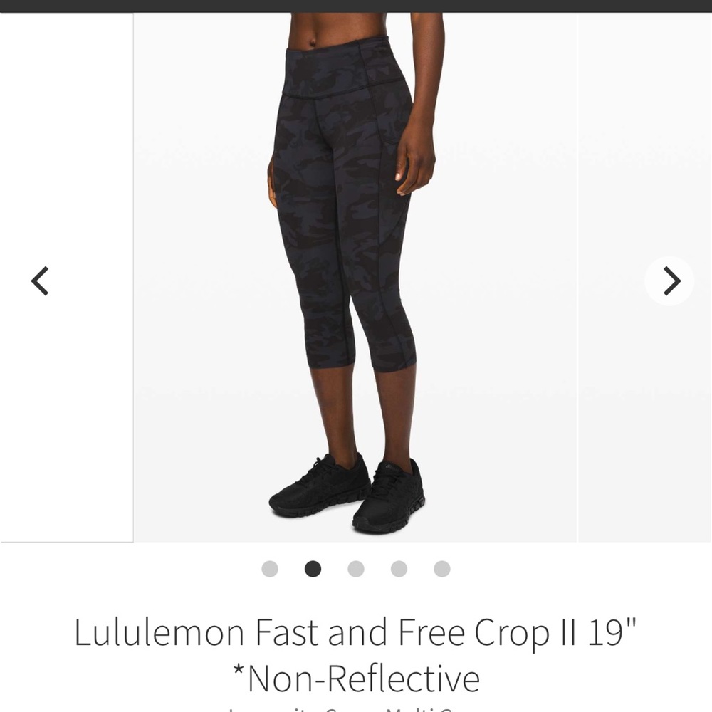 Lululemon fast & free cropped leggings